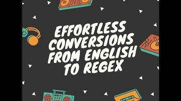 Convert English text to Regex using AI