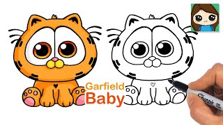 How to Draw Baby Garfield