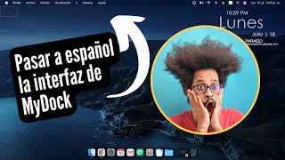 Cambiar a español la interfaz de MyDock