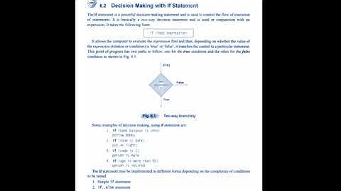 Decision Making and Branching