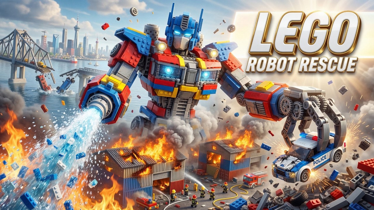 LEGO City Emergency: Robot Rescue Mission Begins! | Animation