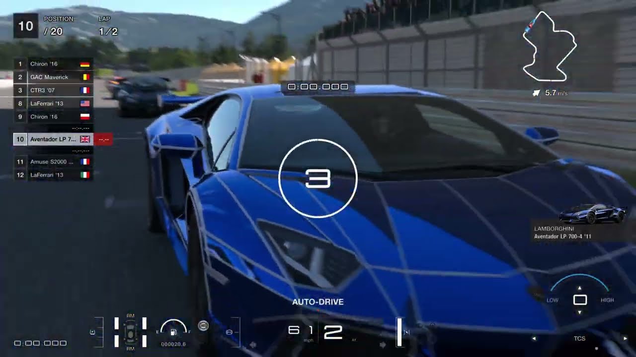Gran Turismo 7 Lamborginhi Aventador LP 700-4 '11 700PP Tune
