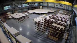 Time lapse of model of the Mississippi River being built