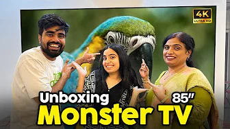 Ghar Laye Monster TV 😱| TCL 85 Inch T8C QLED Smart Google TV! 🤩 thumbnail