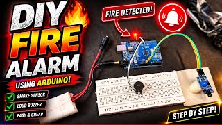 DIY Fire Alarm System using Arduino | Flame Sensor Project 🔥🚨@onestepmakerlab 