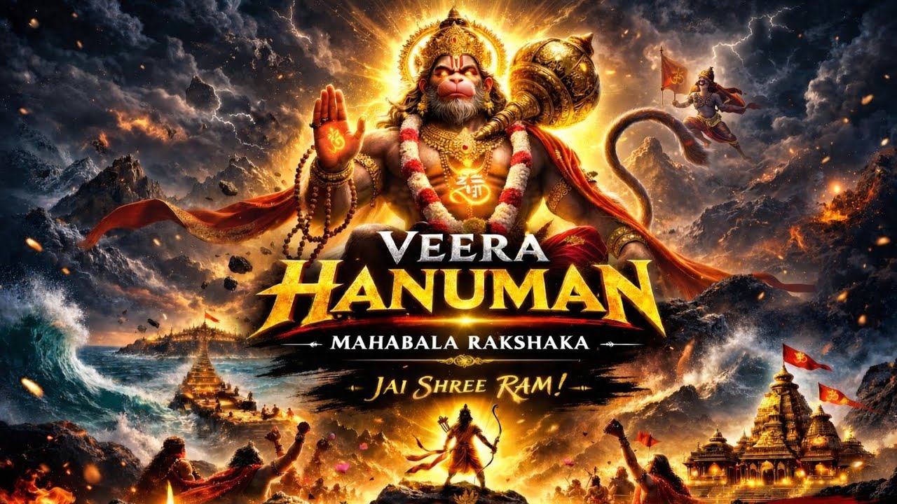 Veera Hanuman 🔥 Powerful Hanuman Bhakti Song | Mahabala Rakshaka | Feel The Divine Energy