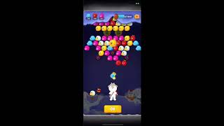 LINE バブル2　STAGE 1737　黄金コニー　アイテムあり　×1.5　Golden Cony　LINE BUBBLE 2