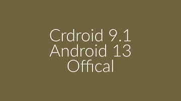 Crdroid V9.1 Android 13 Poco M3 / Redmi 9T (Juice / Chime)
