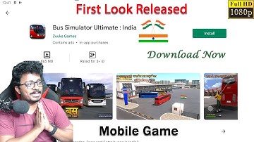 FirstLook Released India Bus Game | Bus Simulator Ultimate India | Android and ios Game