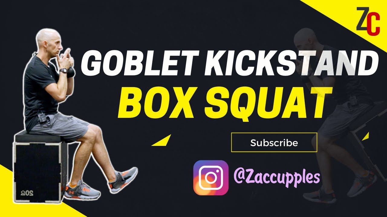 Goblet Kickstand Box Squat YouTube
