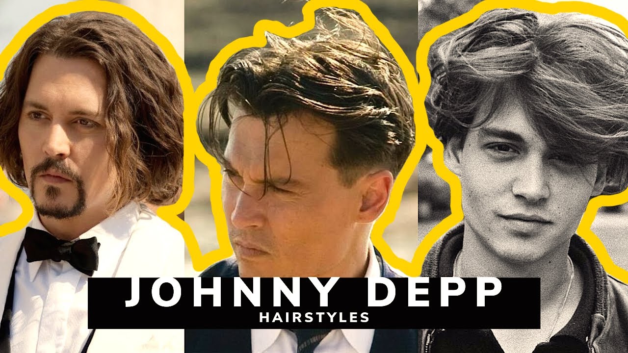 Johnny Depp 90s Grown Out Classic Taper Hairstyle