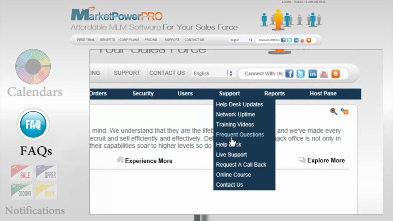 MarketpowerPRO MLM Software Communications