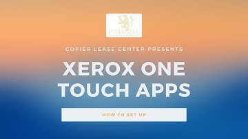 One Touch Apps on Xerox Altalinks and Versalink Copiers