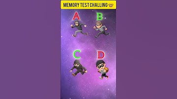 memory test challing 🤓 riddles and puzzles for iq test #video #shorts #viral #reels
