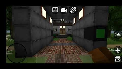 New electrical house with Security System in Mini block craft 3D