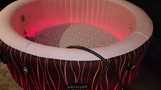 Saluspa Hollywood LED Lights and Filling it with air.