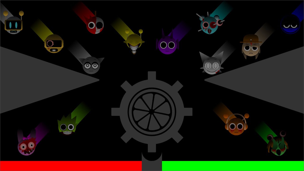 Horror Sprunki Marble Race in Algodoo - Who will win?