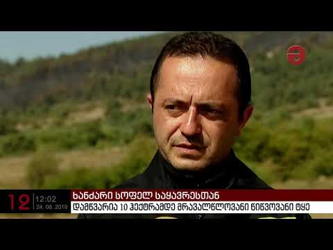 სოფელ საყავრესთან ხანძრის სალიკვიდაციო სამუშაოები მიმდინარეობს