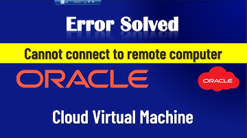 Fix Cannot connect to remote computer RDP | Oracle Cloud virtual machine || Learninginns