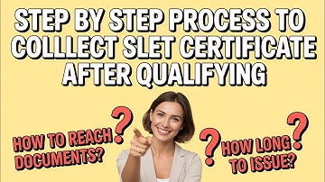 How to Collect SLET 2025 CERTIFICATE