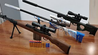 Top 3 Soft Bullet Sniper Rifles Toy Gun 2022 - AWM, 98K, M24