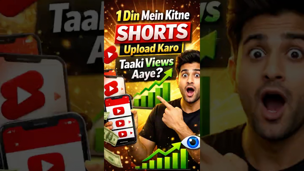 1 Din Mein Kitne Shorts Upload Kare Taaki Views Aaye? 📈