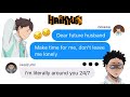 haikyuu texts | oikawa lyric prank iwaizumi (dear future husband)