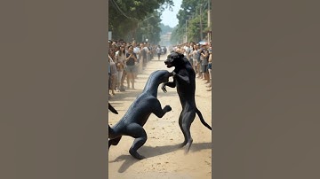 The Dog is Fighting a Giant Python  #fight #animals #dog #python