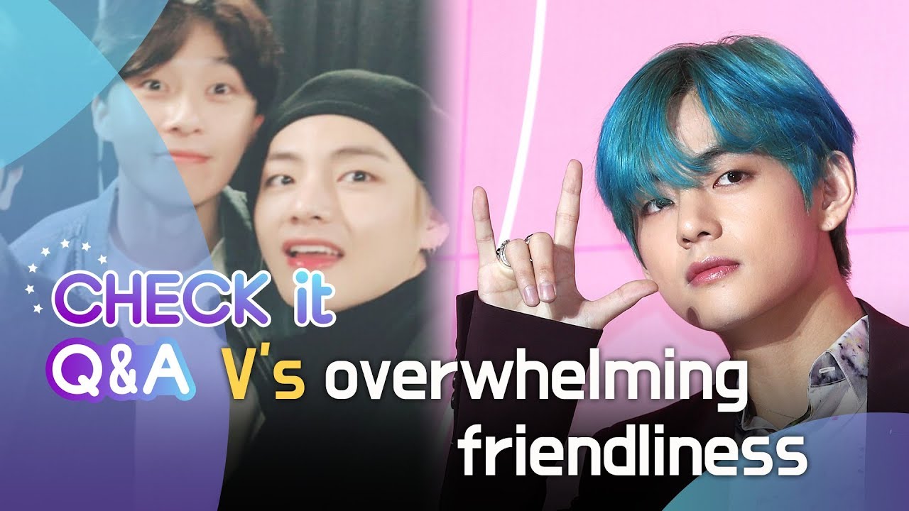 [Check it Q&A] V's overwhelming friendliness (뷔의 폭풍 친화력)