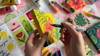 I Took a Break from Watercolor... and Loved It, Exploring Acrylic Markers Beyond Paper