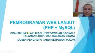 WEB LANJUT (Pertemuan 6) : Membuat Halaman Multi Login Dengan PHP, MySQL dan Bootstrap Sederhana