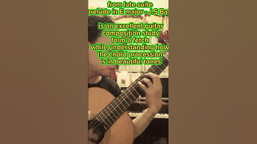 Prelude in E major - j.s bach #guitarra #bach #prelude #classicalmusic