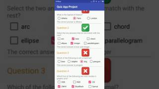 Android Quiz App application - Udacity Project