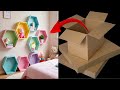 How to make hexagon wall shelf with cardboard At home🔎 || Card board eaisly craft || Cardboard ideas