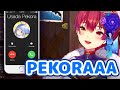 Houshou Marine - Calls Pekora Drunk On Stream Because She's Lonely【ENG Sub/Hololive】