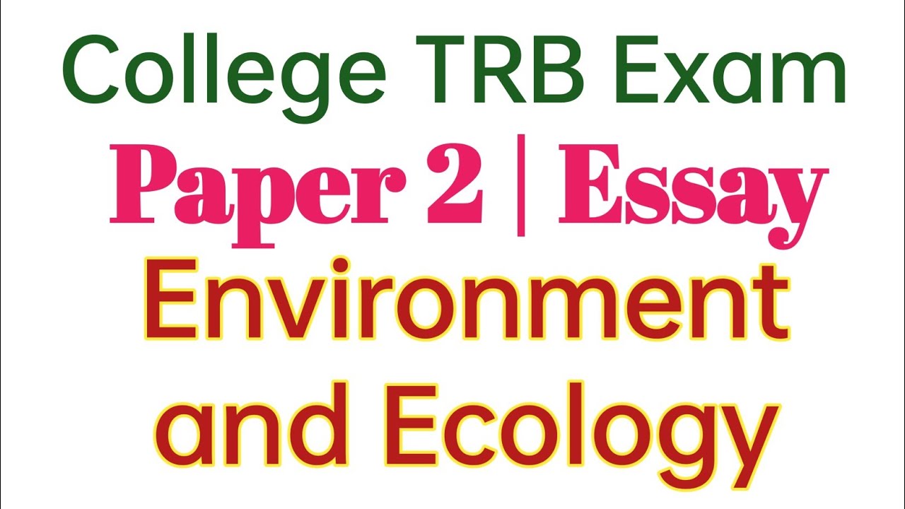 TRB Assistant Professor Exam | Paper 2 Essay Descriptive Question| Ozone Healing the skies