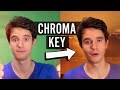 Como fazer efeito de FUNDO VERDE, chroma key (shotcut)