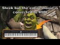 Shrek but the ENTIRE MOVIE is converted to MIDI