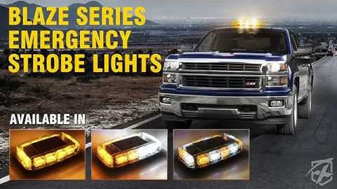 Xprite White & Amber Blaze Series 36W LED Rooftop Strobe Light with Magnetic Base