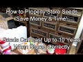 How to Organize & Store Seeds Properly and Save Money - They Can last 3+ Years: Two Minute TRG Tips