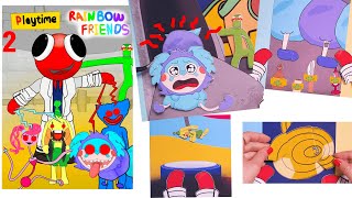 DIY♥Rainbow Friends &Poppy Playtime Gamingbook-Red's Poppy Playtime Operation story 2