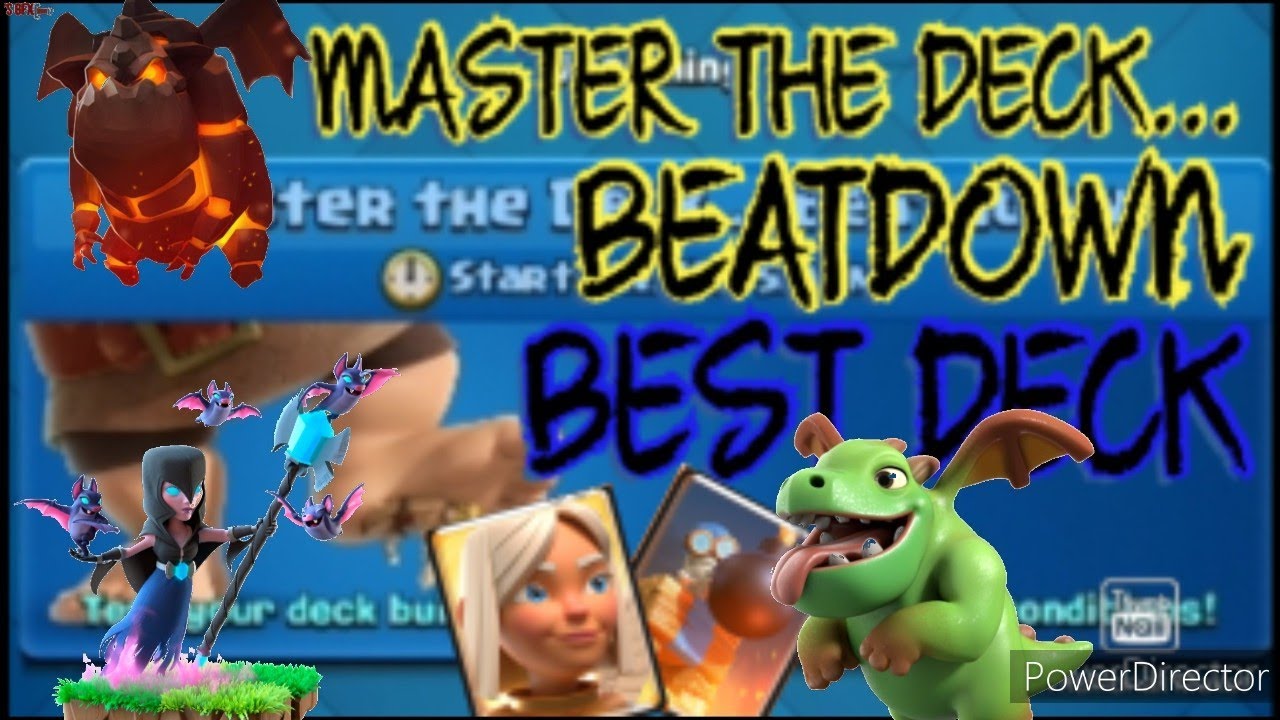 MASTER THE DECK... BEATDOWN CLASH ROYALE CLASH STARS YouTube