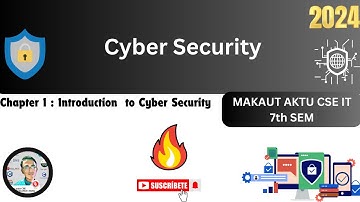 Unit 1 :  Introduction to Cybersecurity  ▶️Cyber Security Tutorial #makaut #aktu #cse #ai