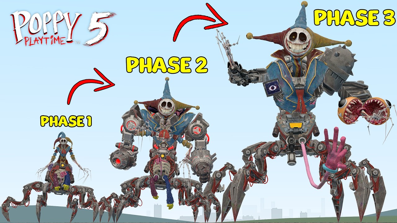 EVOLUTION OF NEW PROTOTYPE PHASE 3 FROM POPPY PLAYTIME CHAPTER 5 in Garry's Mod