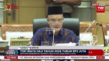 Kabar Gembira! Biaya Haji 2026 Resmi Turun Rp2 Juta #Beritasatu