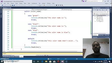 Switch statement with string data type in console application C#