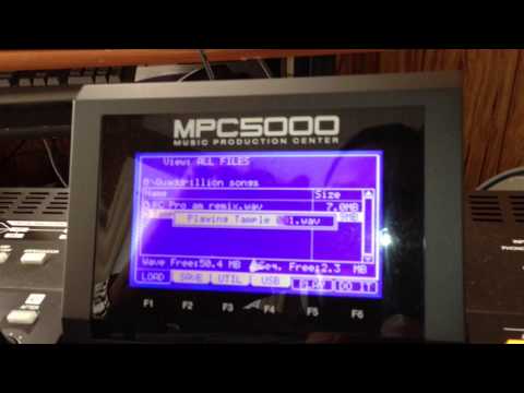 MPC 5000 Tutorial Hard disk recording pt 1