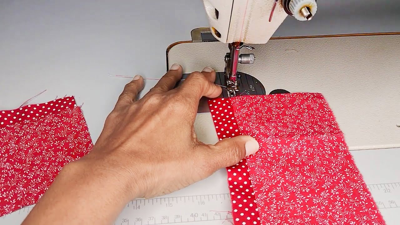 NOVO Barrado Fácil com Retalhos GASTANDO POUCO Costurar Pano de Prato Costura Criativa Passo a Passo