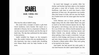 Refugee.  Audio book Isabel, Chapter 52