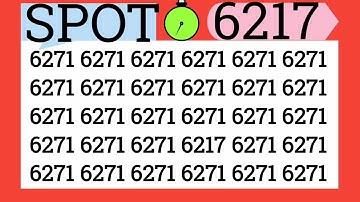 Hidden Number Puzzle That Will Blow Your Mind 🤯 | Spot 6217! #viral #eymath #iqtest #trending 